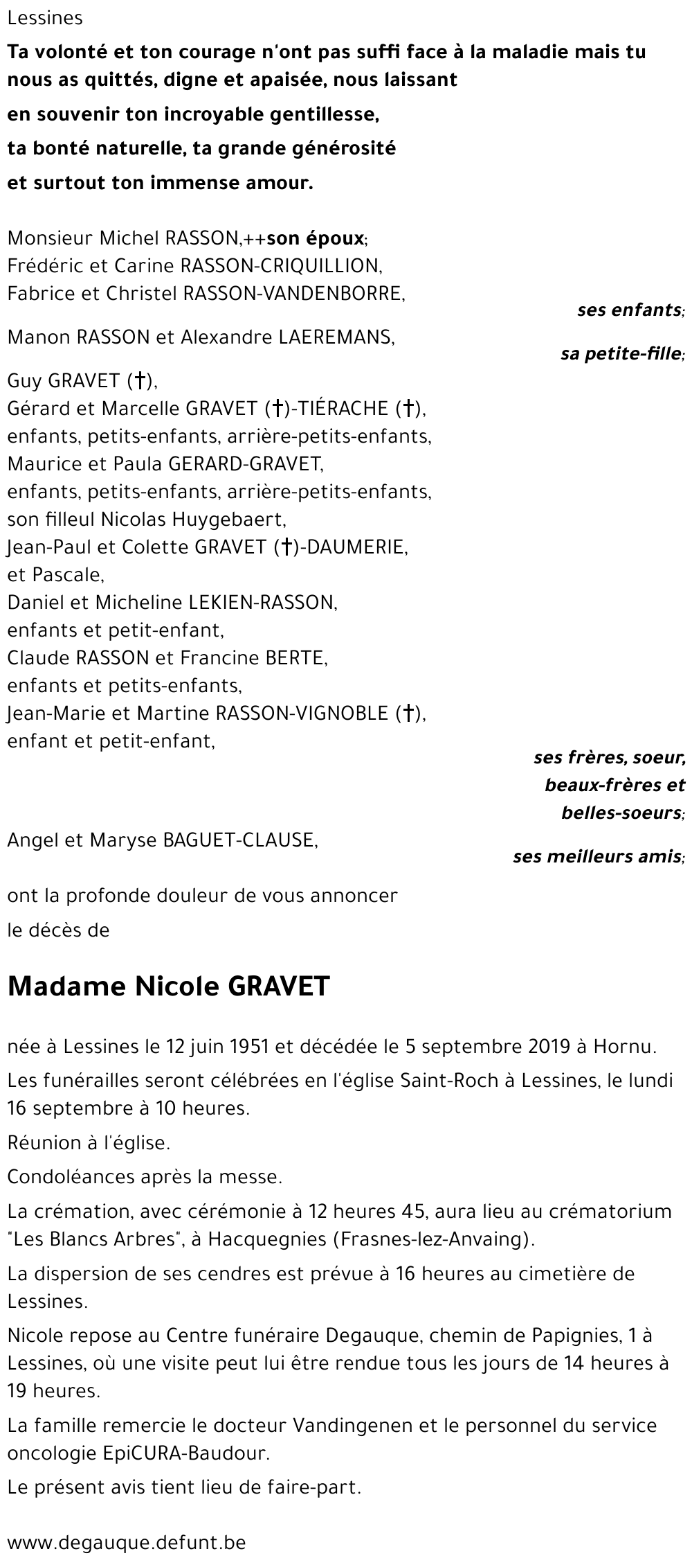 Nicole GRAVET