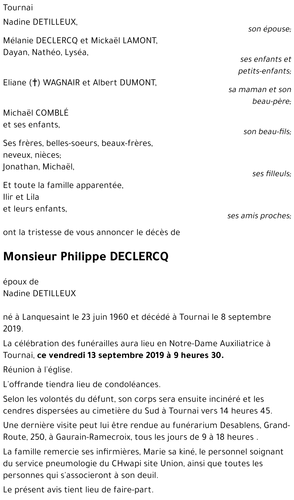 Philippe DECLERCQ