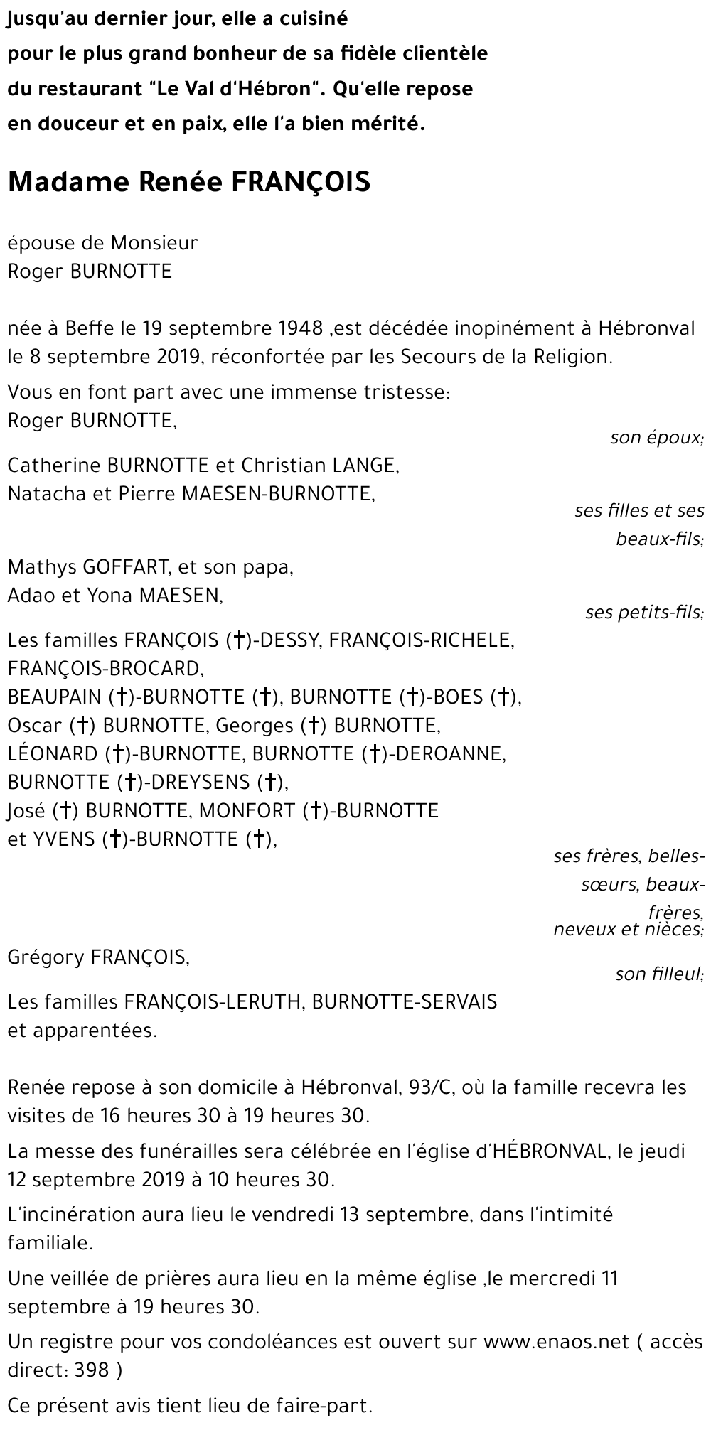 Renée FRANÇOIS