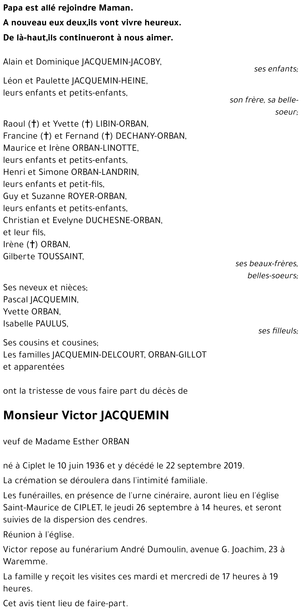 Victor JACQUEMIN