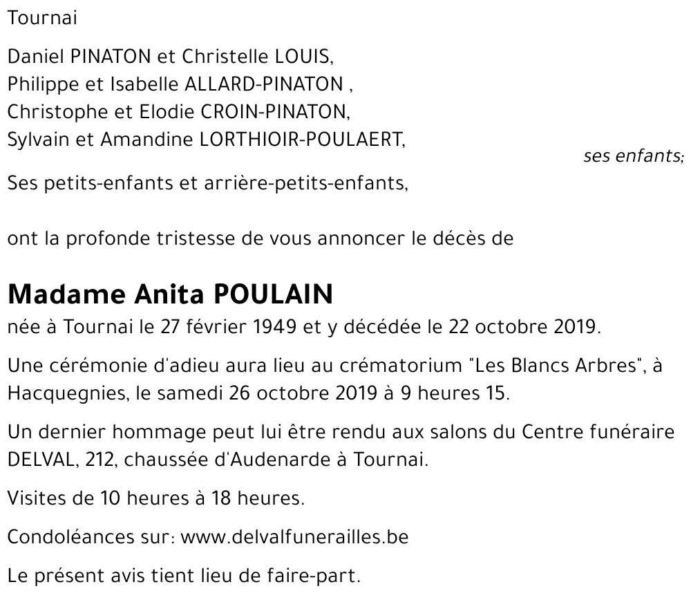 Anita POULAIN