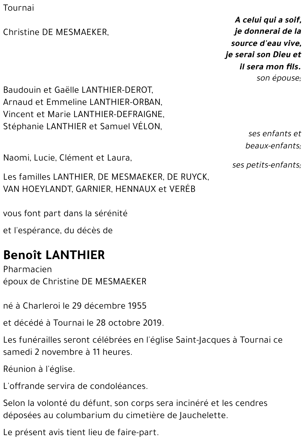 Benoit LANTHIER