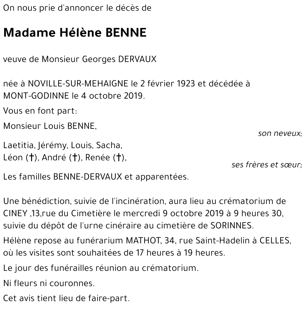 Hélène BENNE