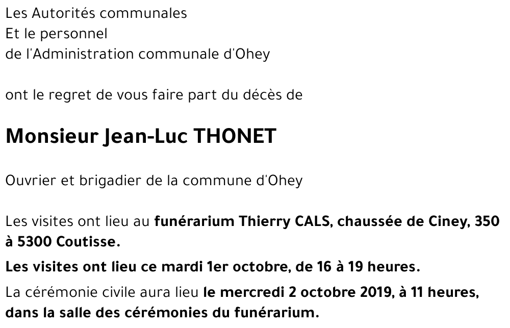Jean-Luc THONET