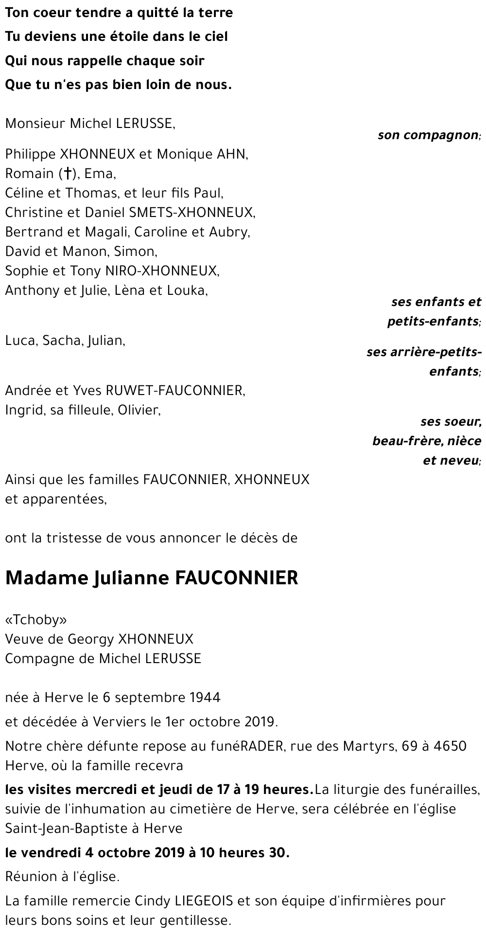 Julianne FAUCONNIER