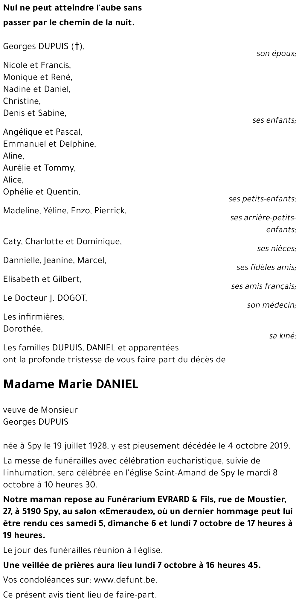 Marie DANIEL