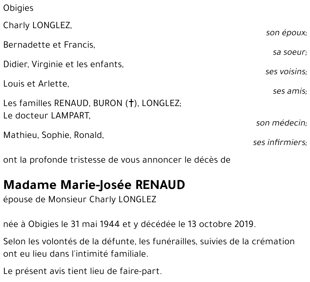 Marie-Josée RENAUD