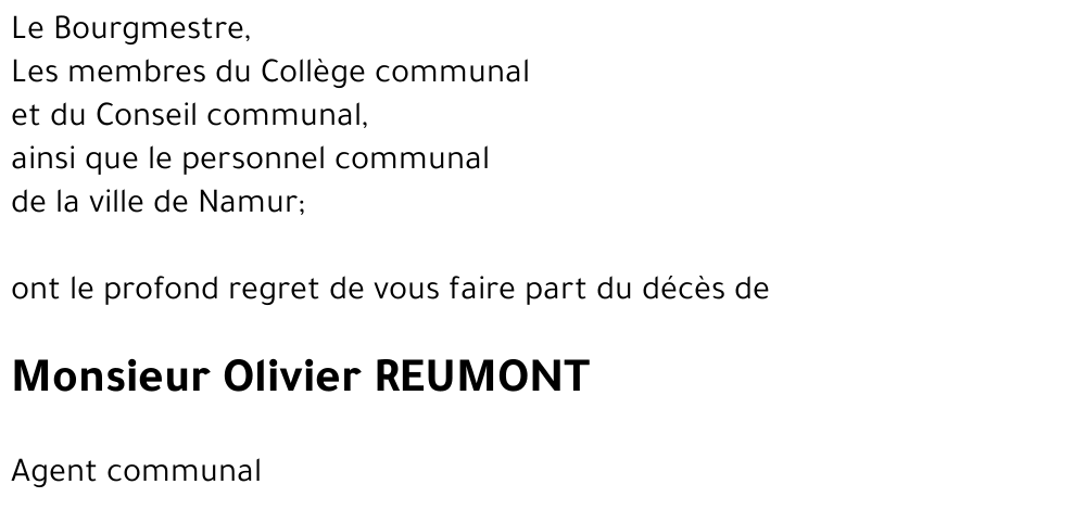 Olivier REUMONT