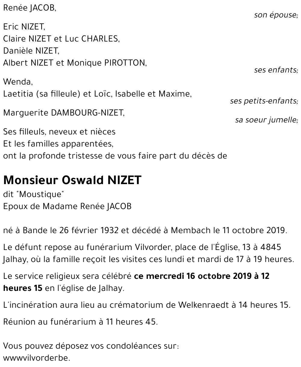 Oswald NIZET