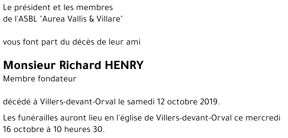 Richard HENRY