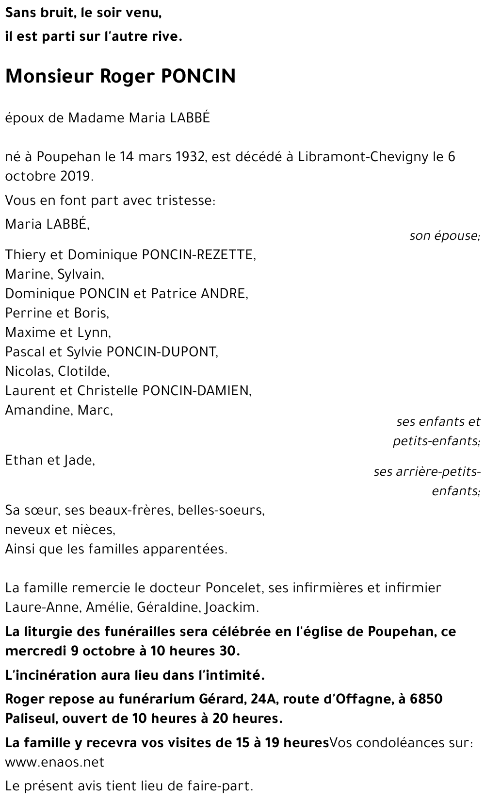 Roger PONCIN