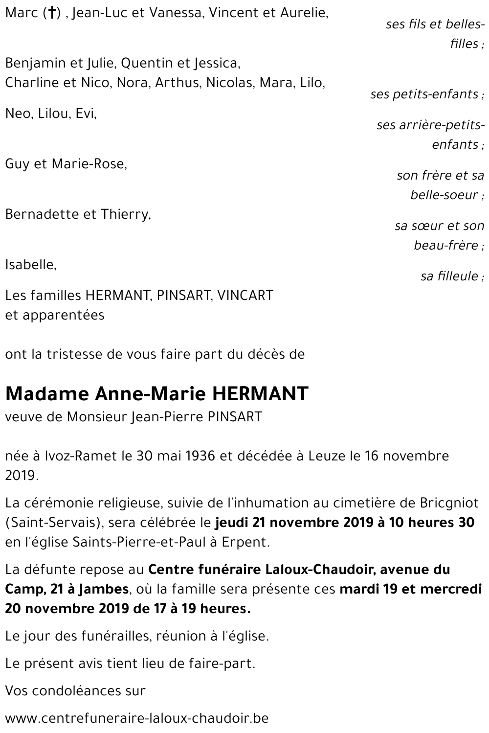 Anne-Marie HERMANT