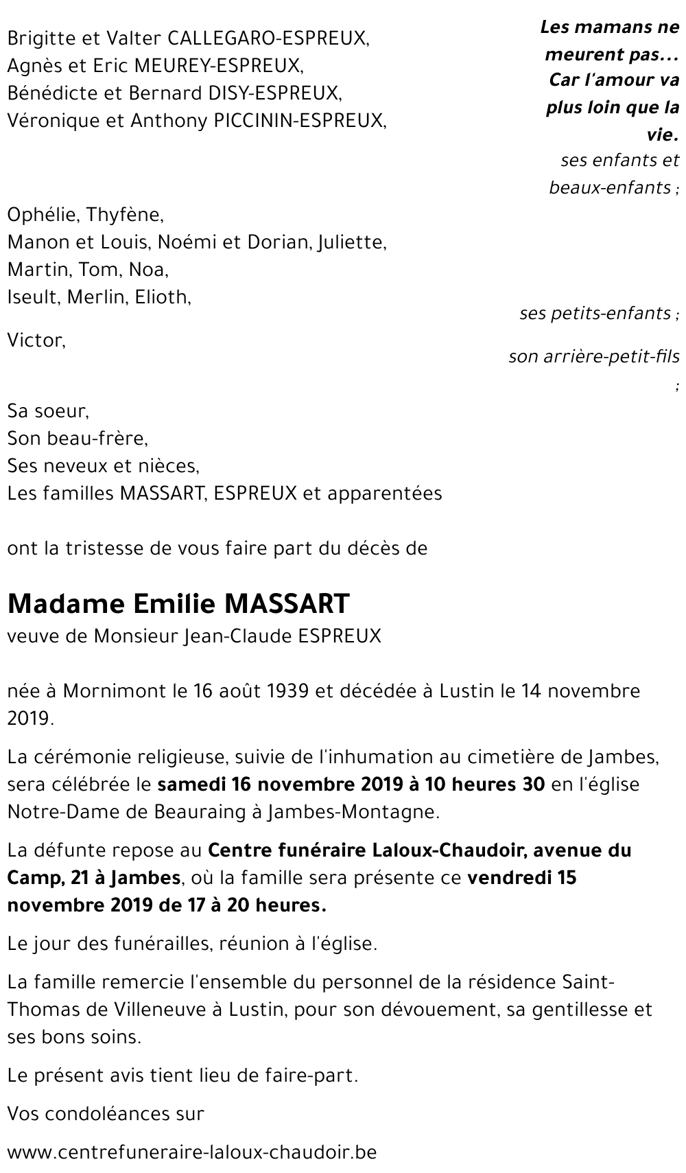 Emilie MASSART