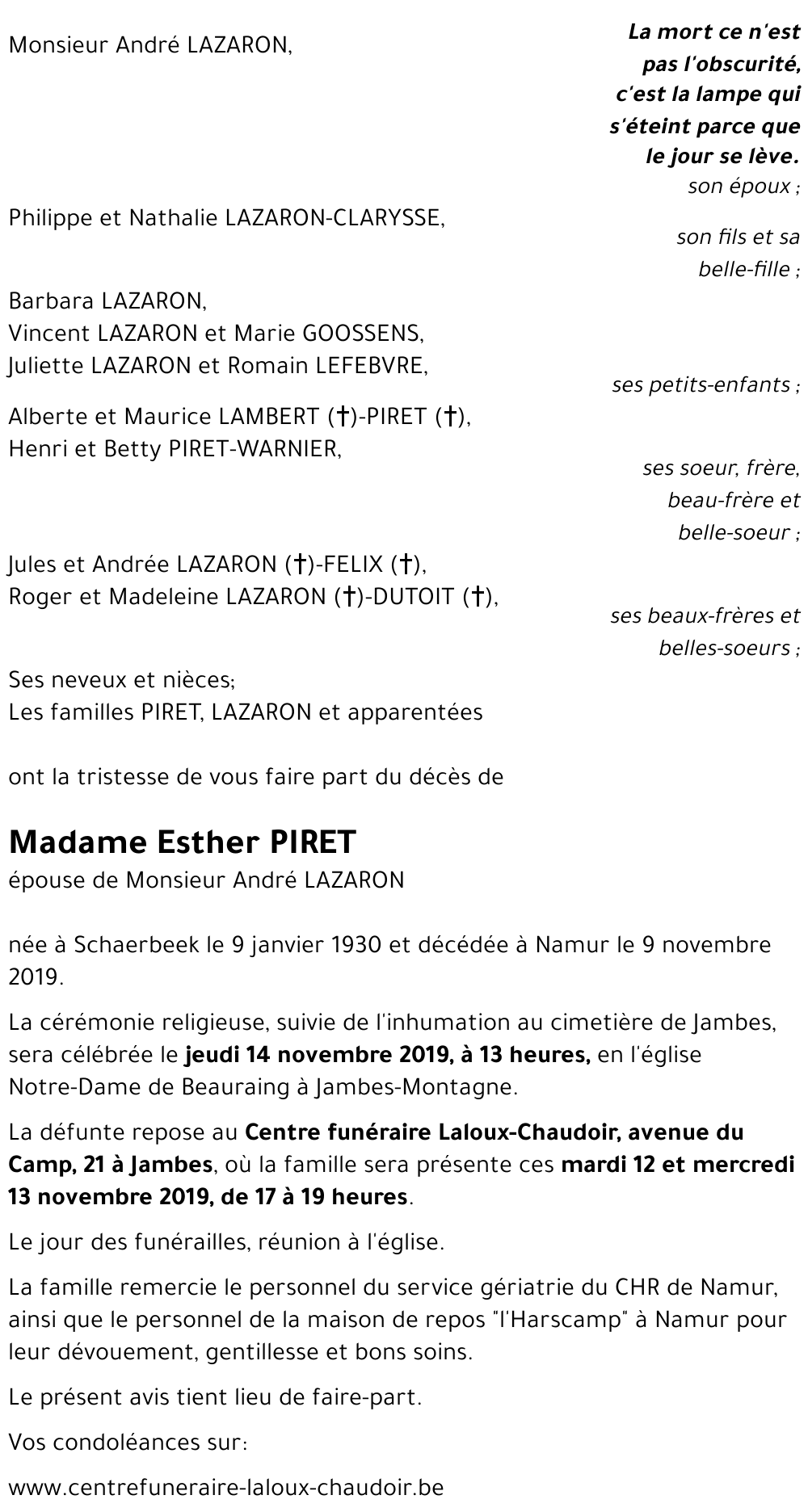 Esther PIRET