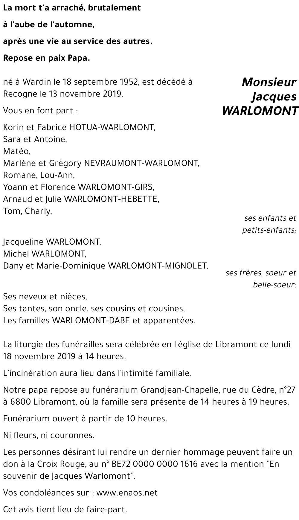 Jacques WARLOMONT