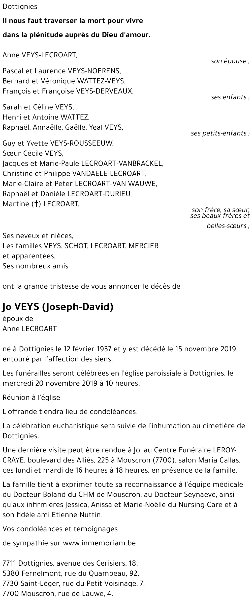 Jo (Joseph-David) VEYS