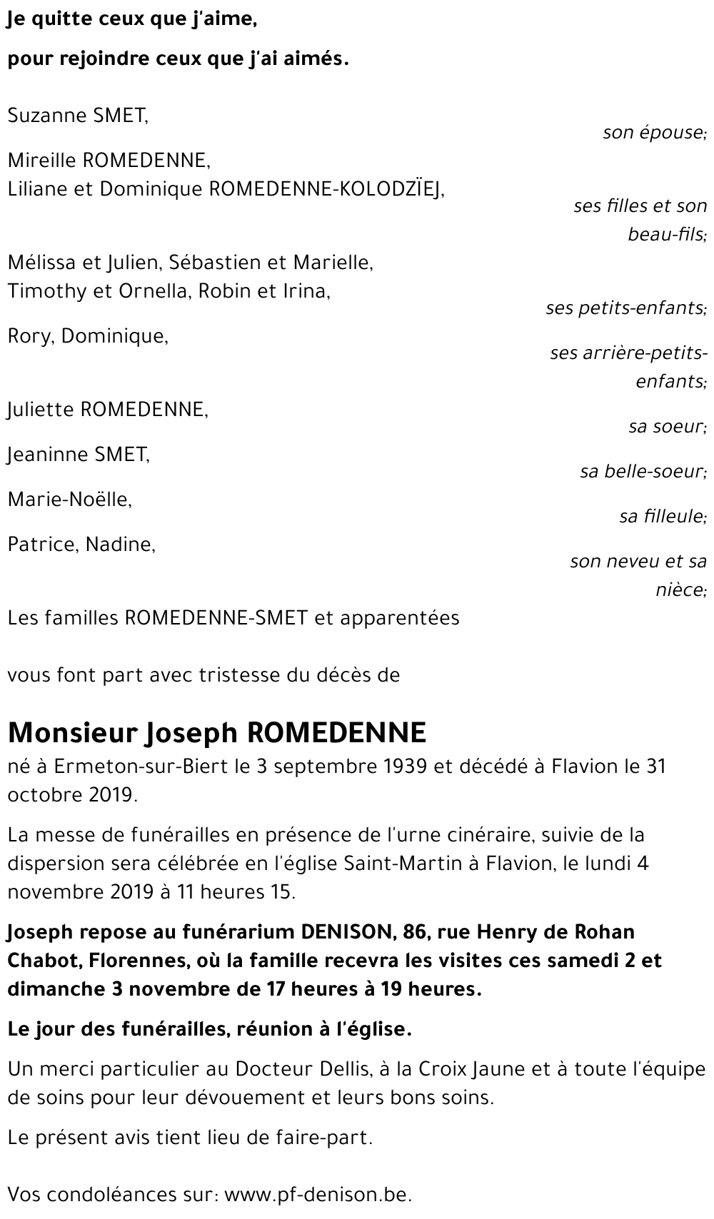 Joseph ROMEDENNE