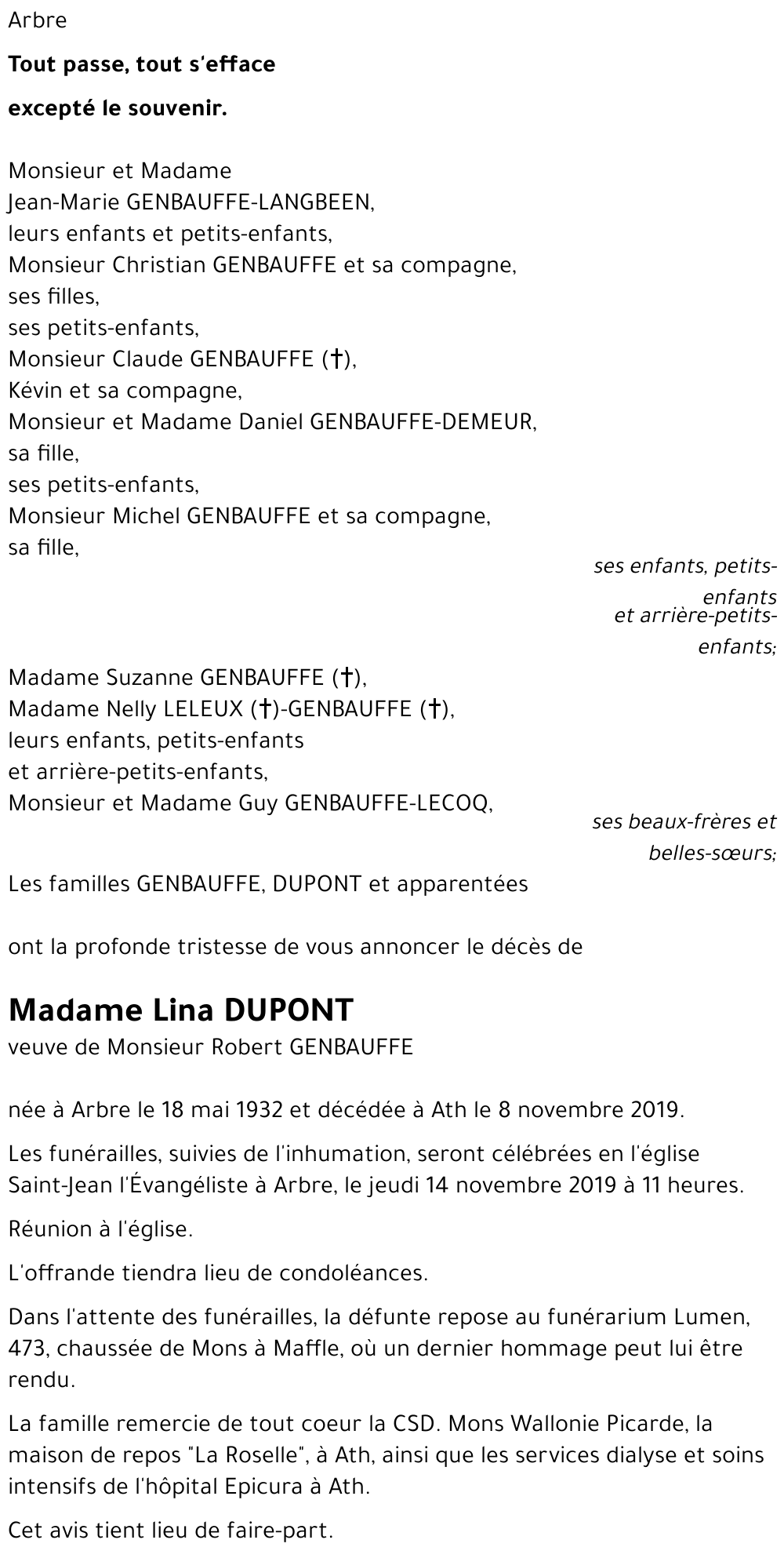 Lina DUPONT