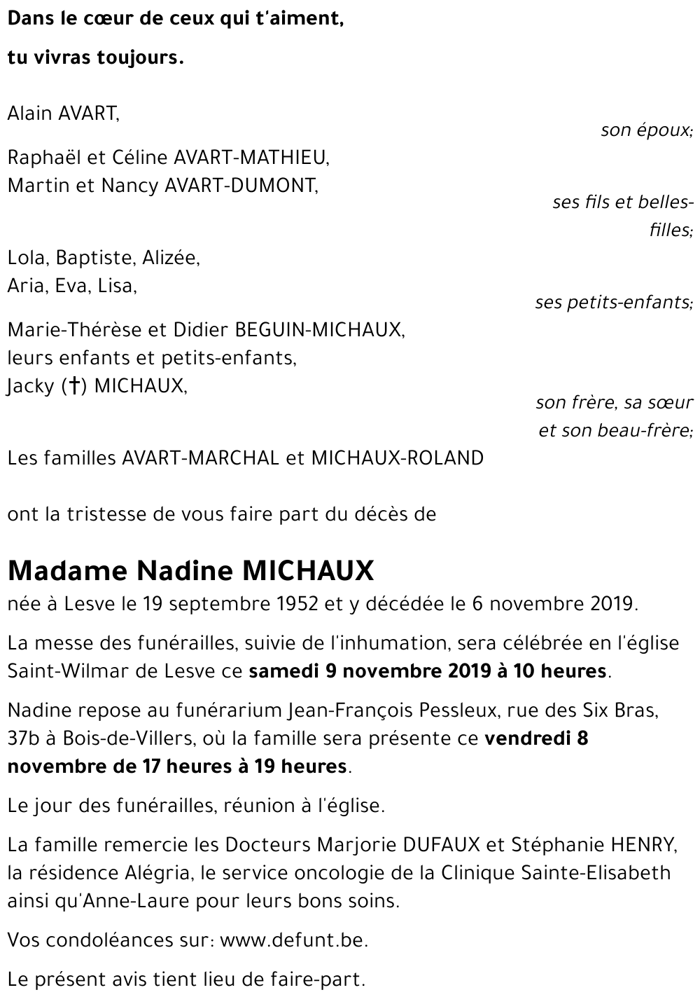 Nadine MICHAUX