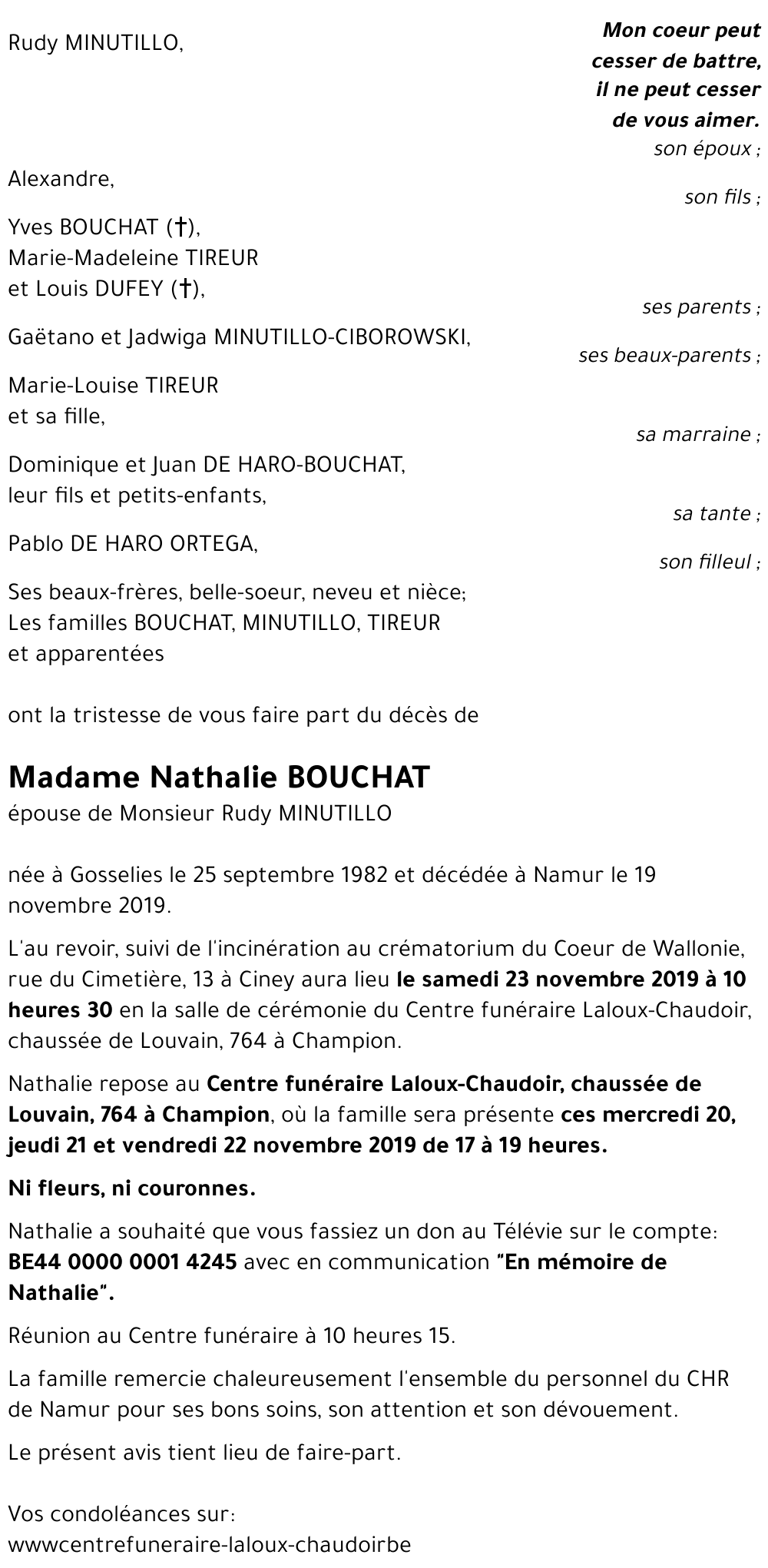 Nathalie BOUCHAT