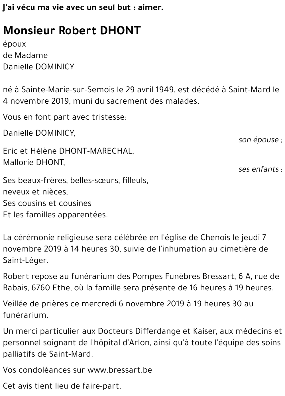 Robert DHONT 