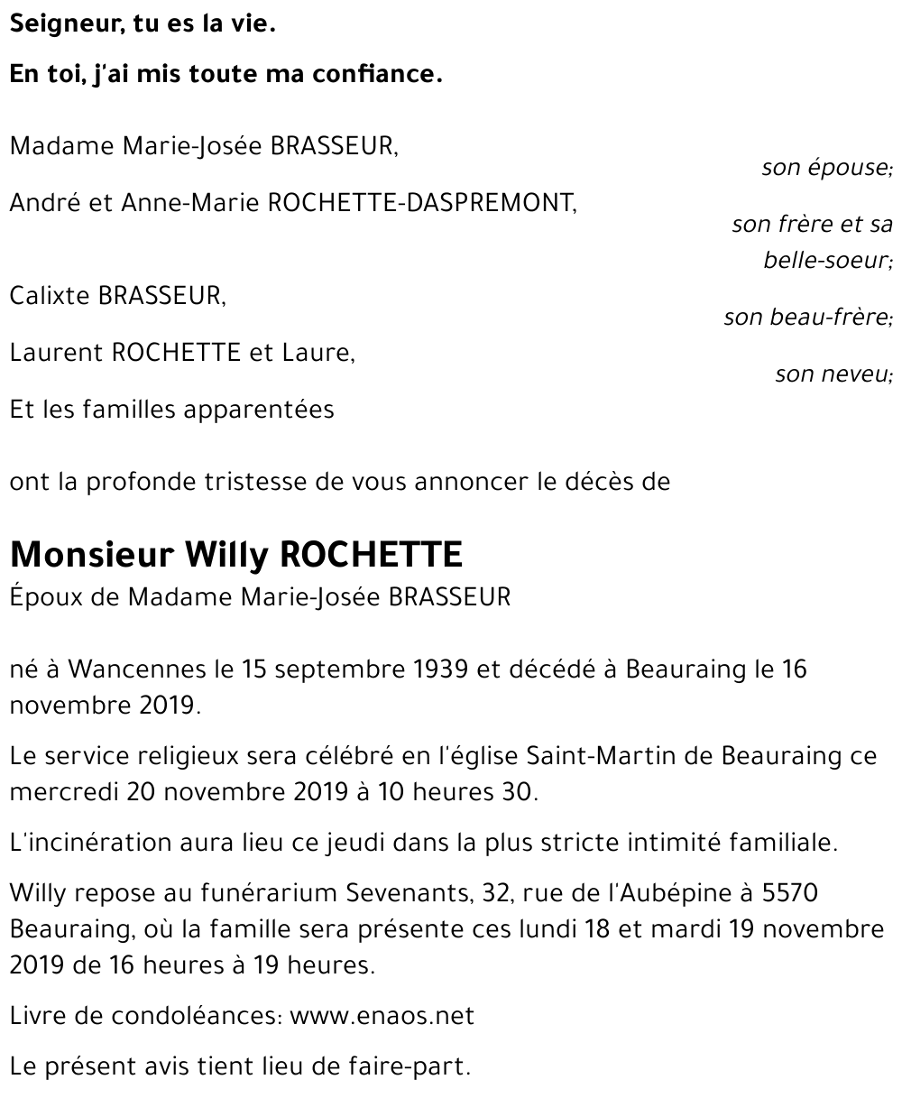 Willy ROCHETTE