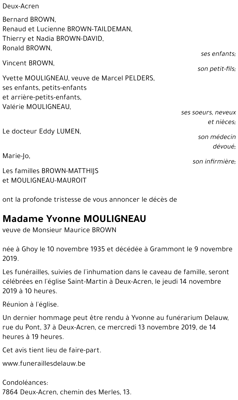 Yvonne Mouligneau