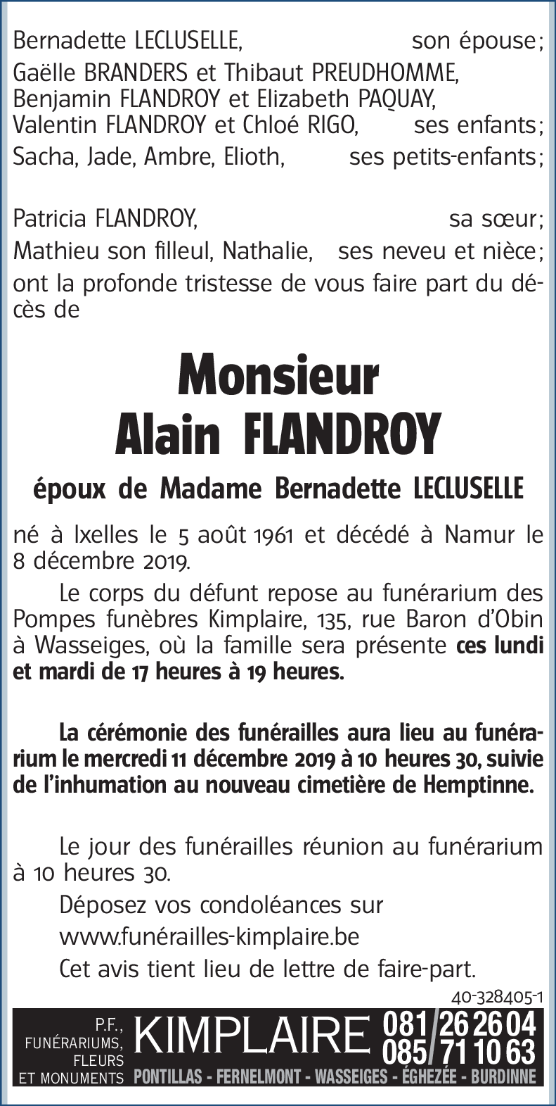 Alain FLANDROY