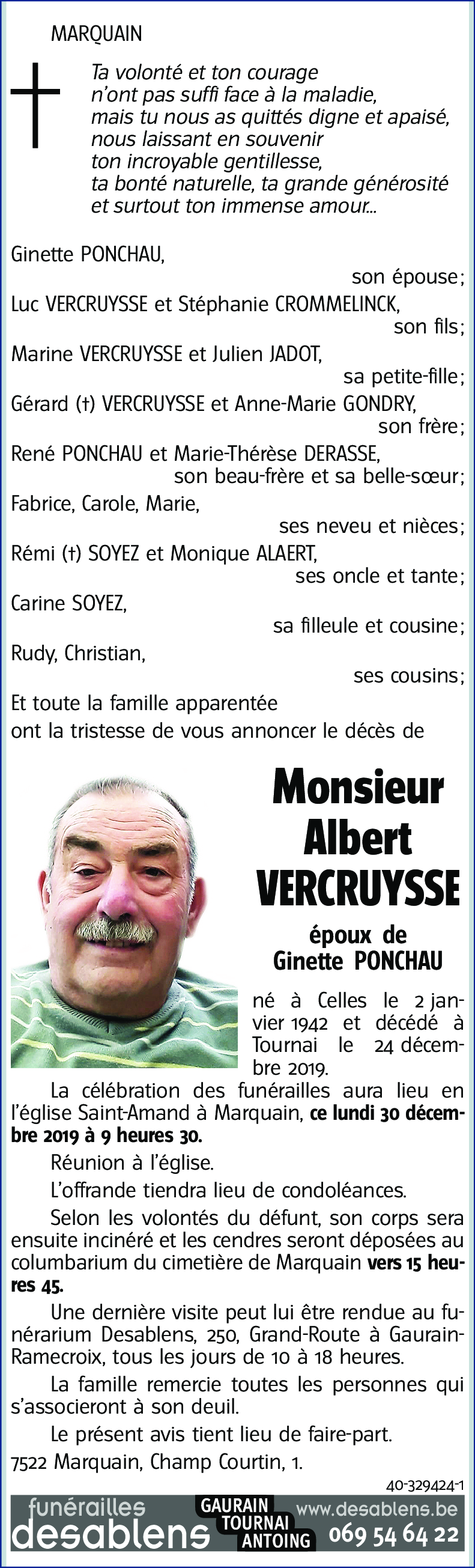 Albert VERCRUYSSE
