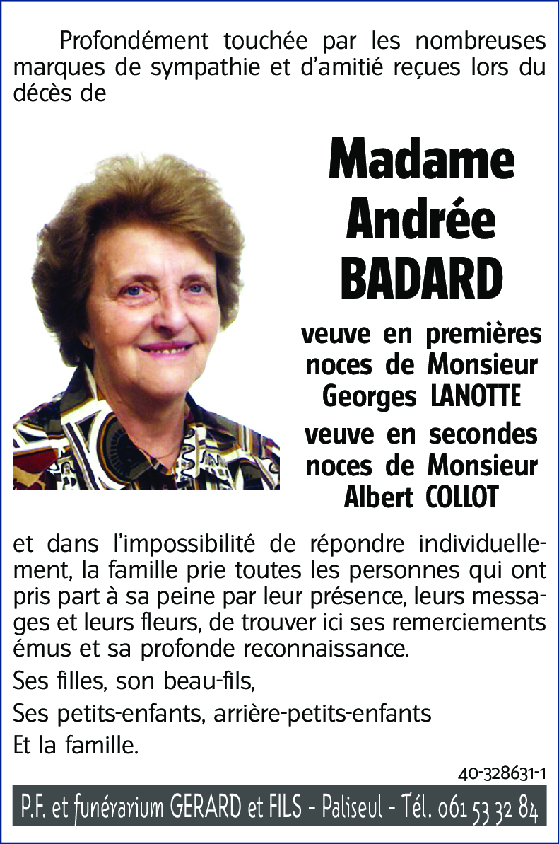 Andrée BADARD