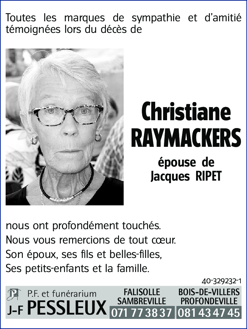 Christiane RAYMACKERS