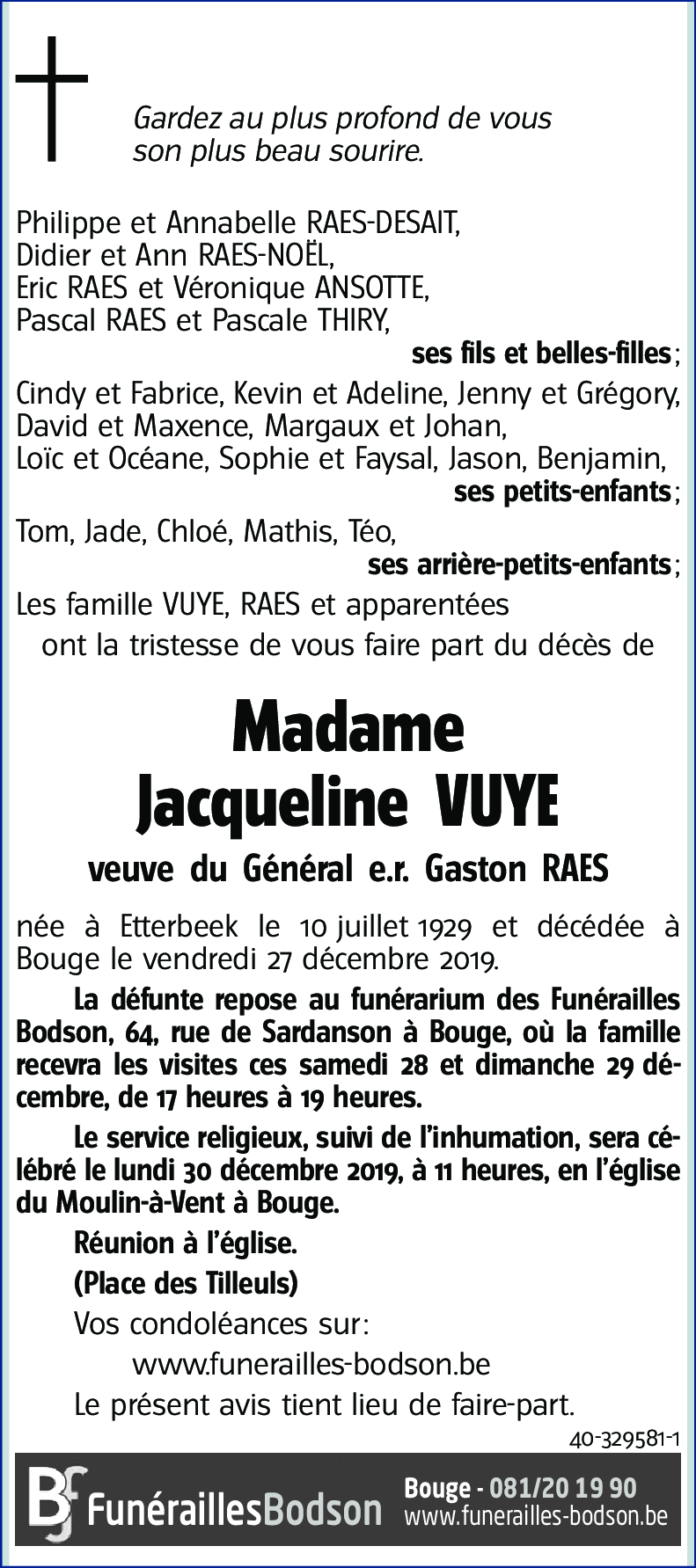 Jacqueline VUYE