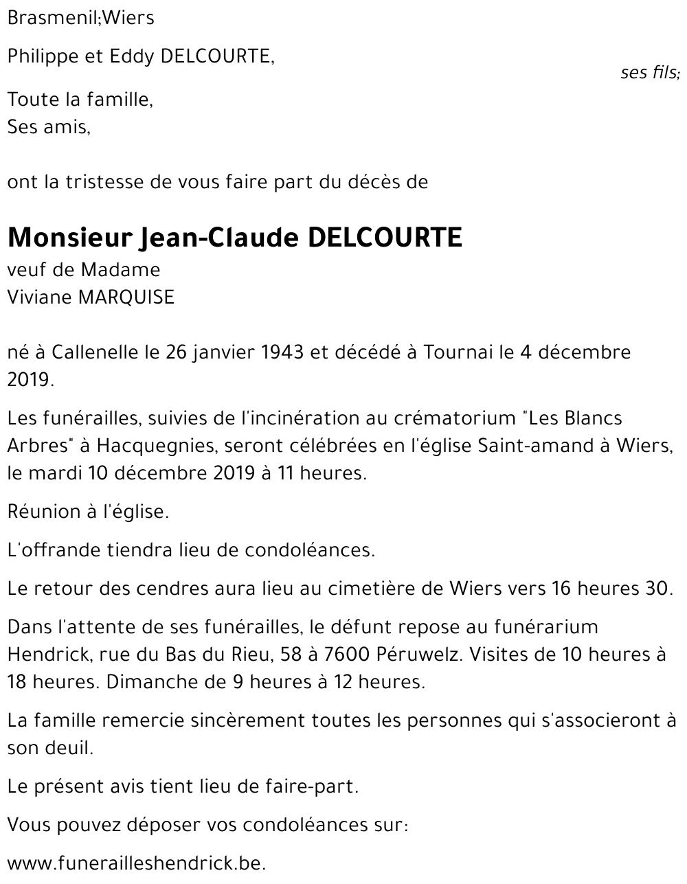 Jean-Claude DELCOURTE