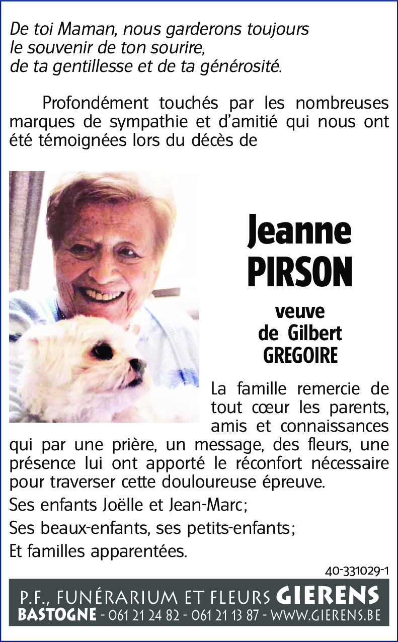 Jeanne PIRSON