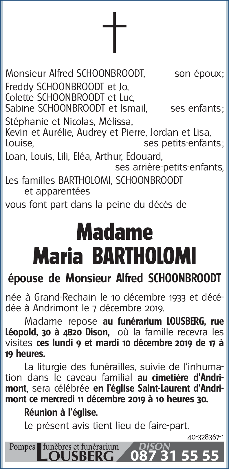 Maria BARTHOLOMI