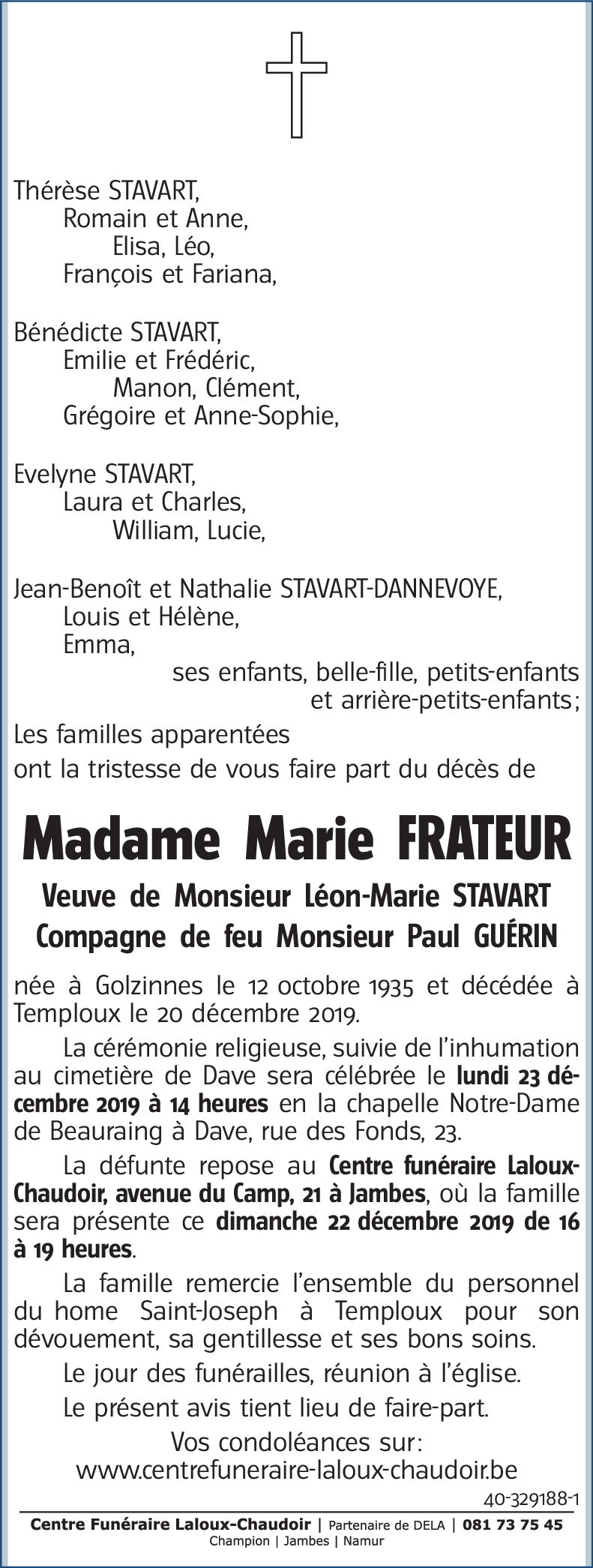 Marie FRATEUR