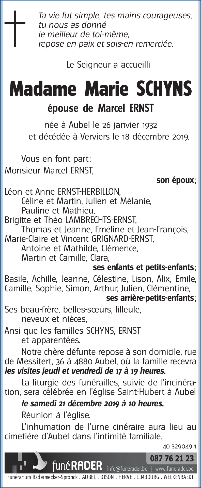 Marie SCHYNS
