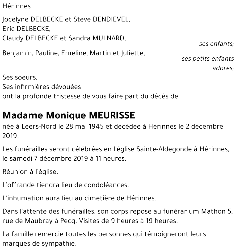 Monique MEURISSE