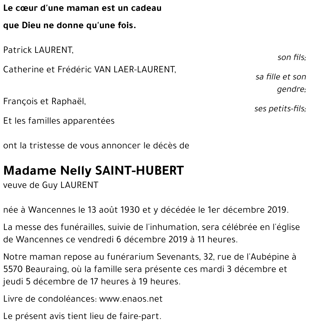 Nelly SAINT-HUBERT