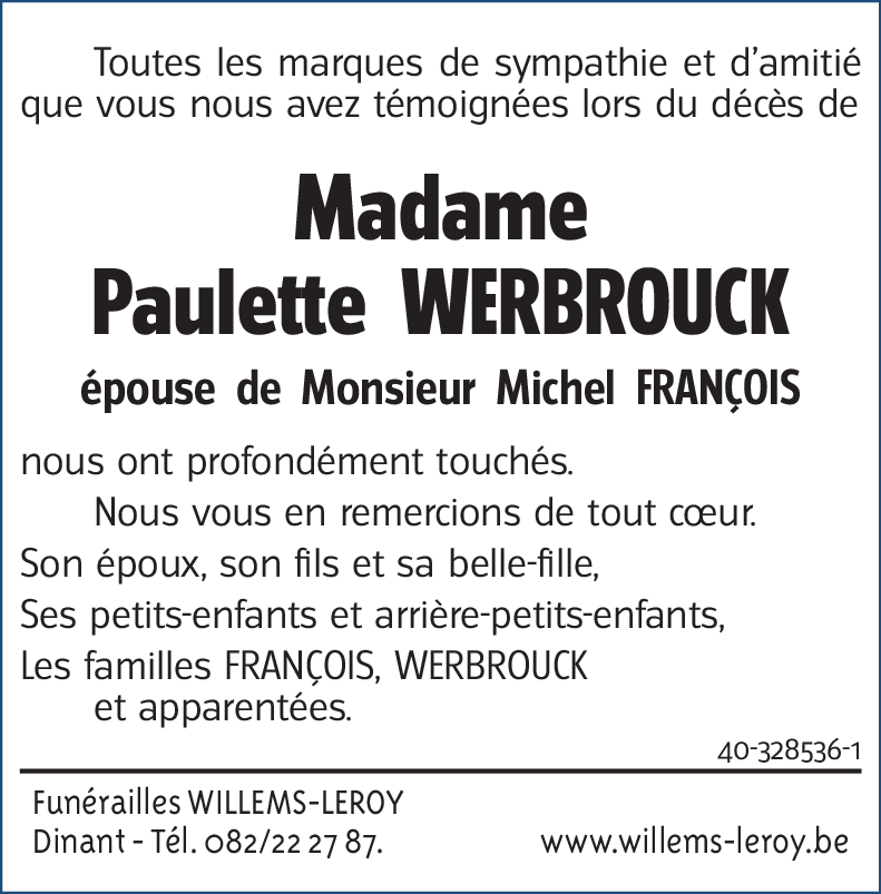 Paulette WERBROUCK