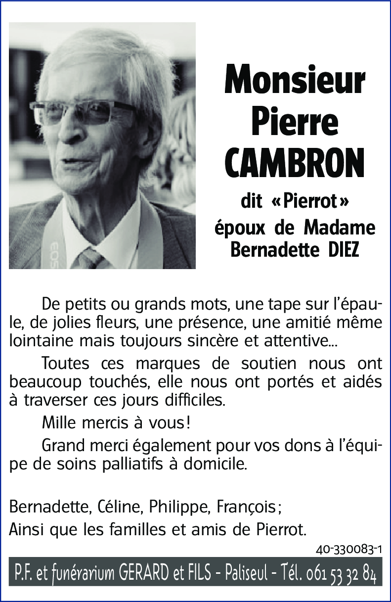 Pierre CAMBRON