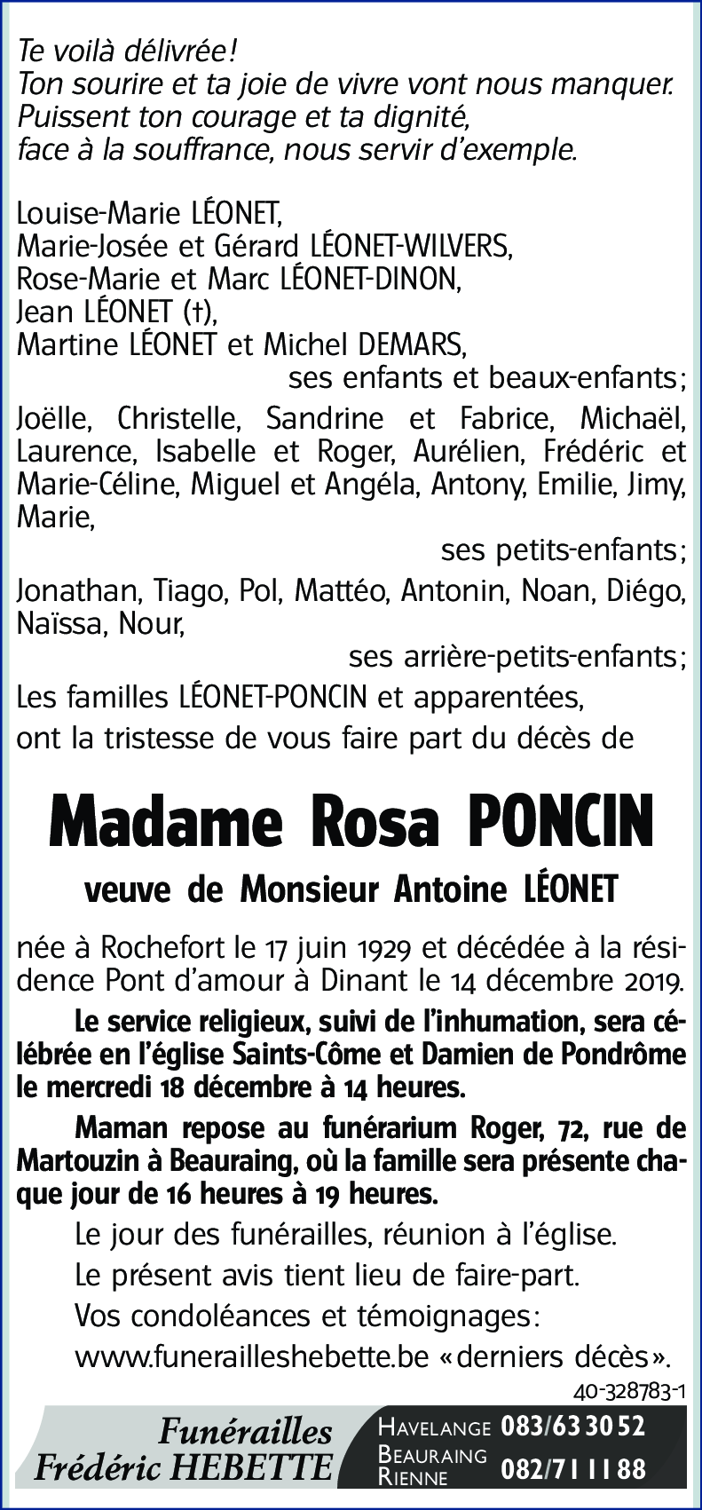 Rosa PONCIN