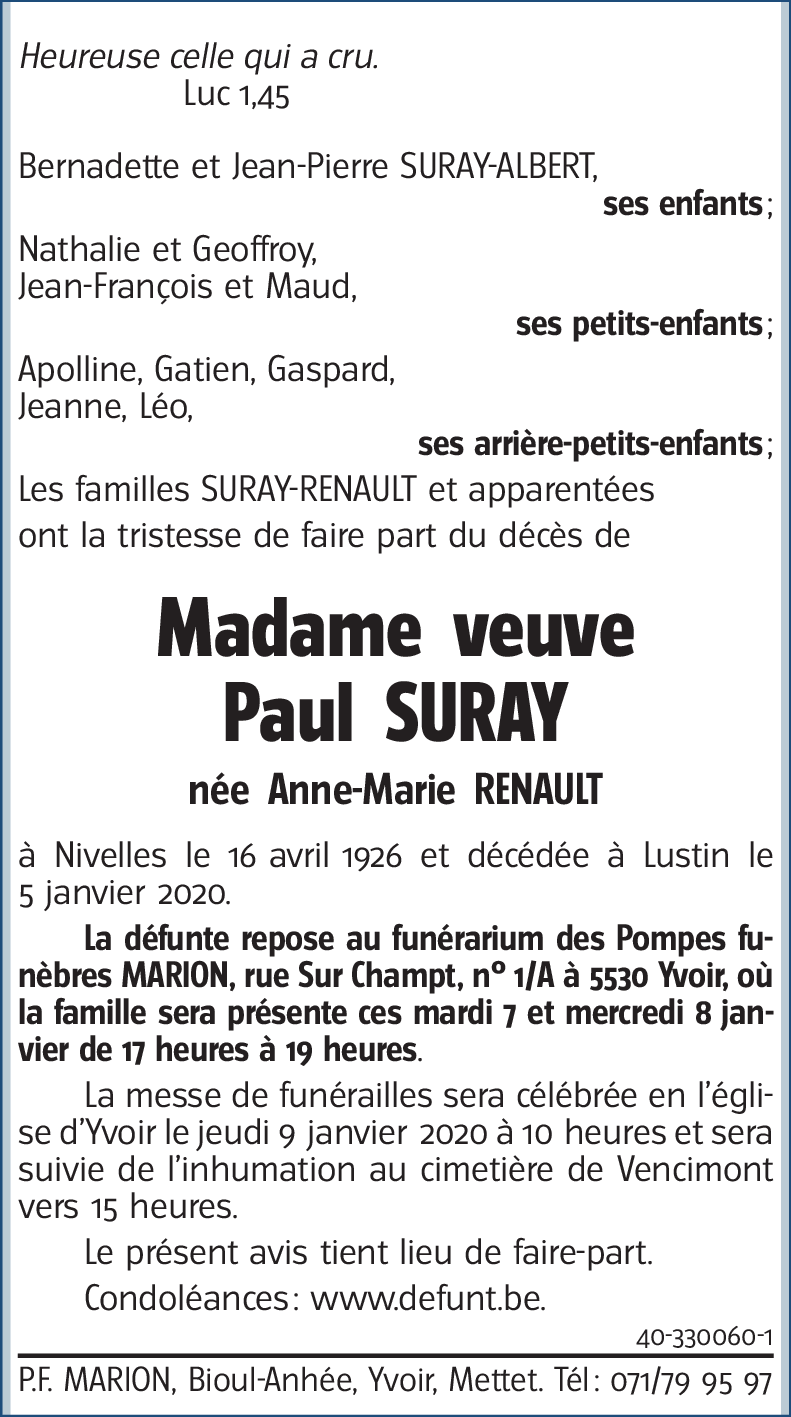 Anne-Marie RENAULT