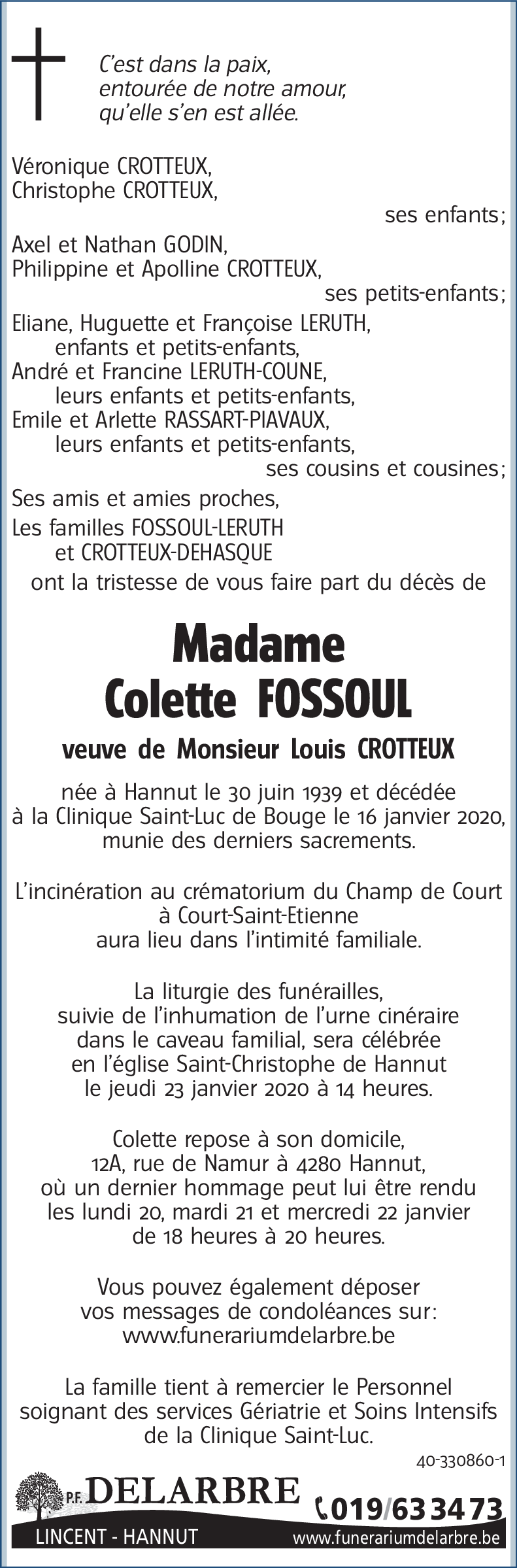 Colette FOSSOUL