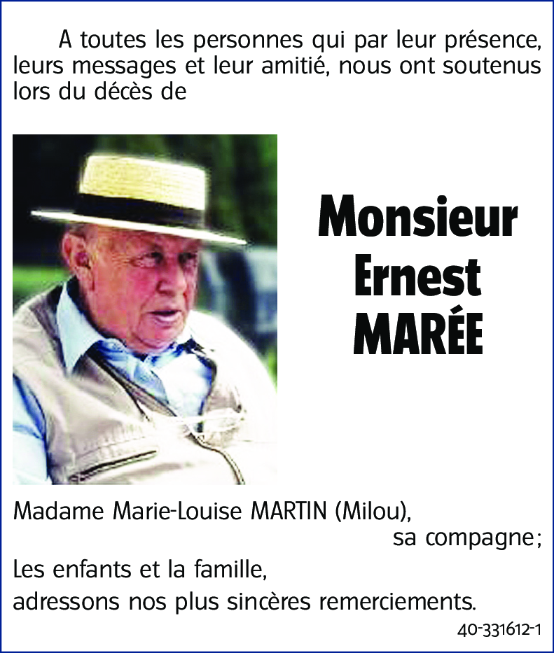 Ernest MARÉE