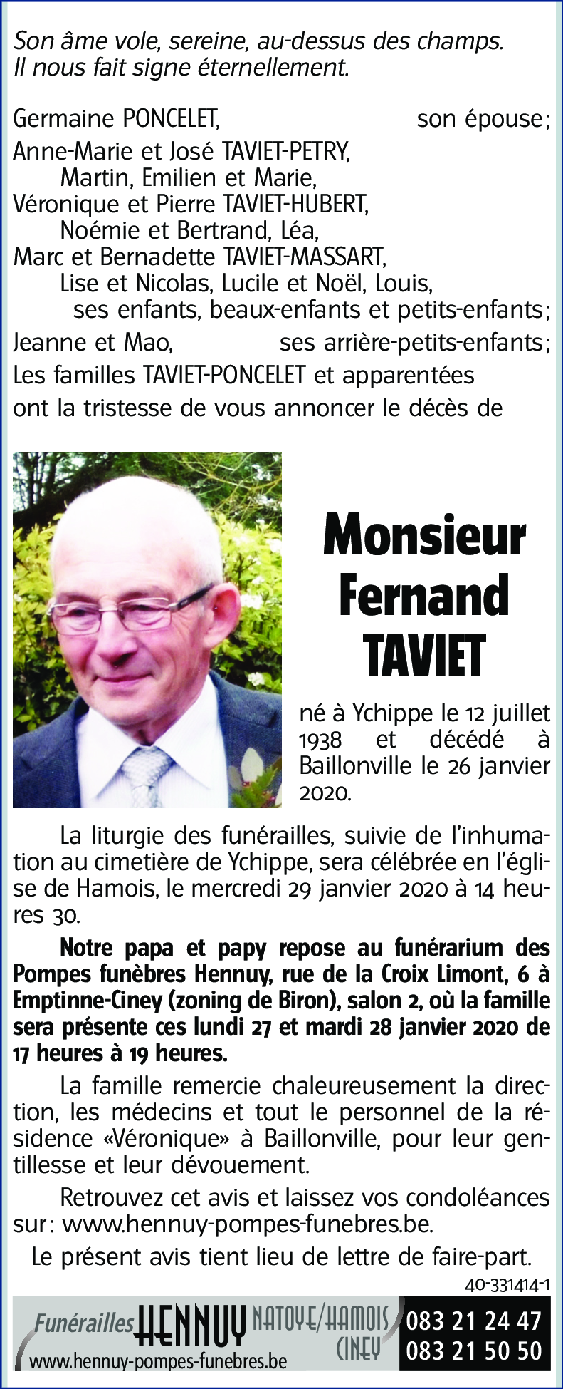 Fernand TAVIET