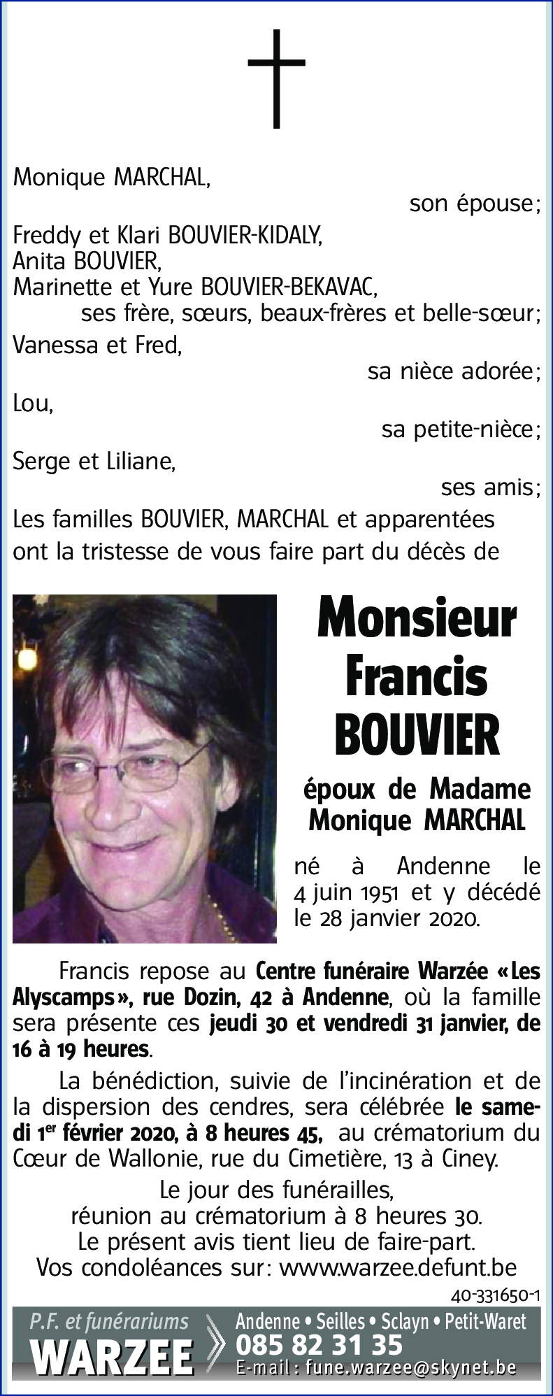 Francis BOUVIER