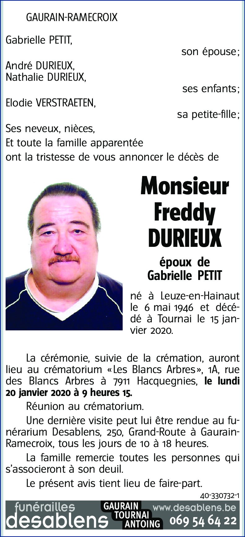 Freddy DURIEUX