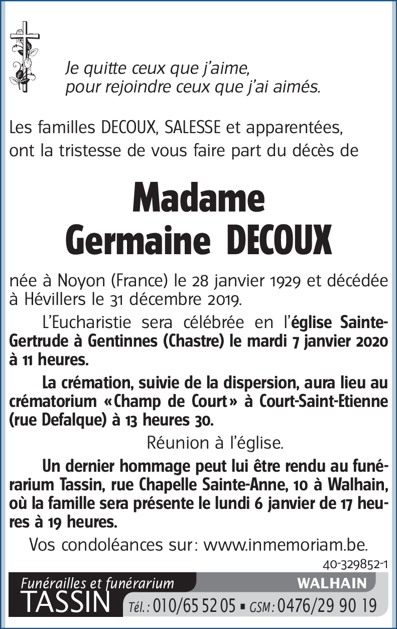 Germaine DECOUX