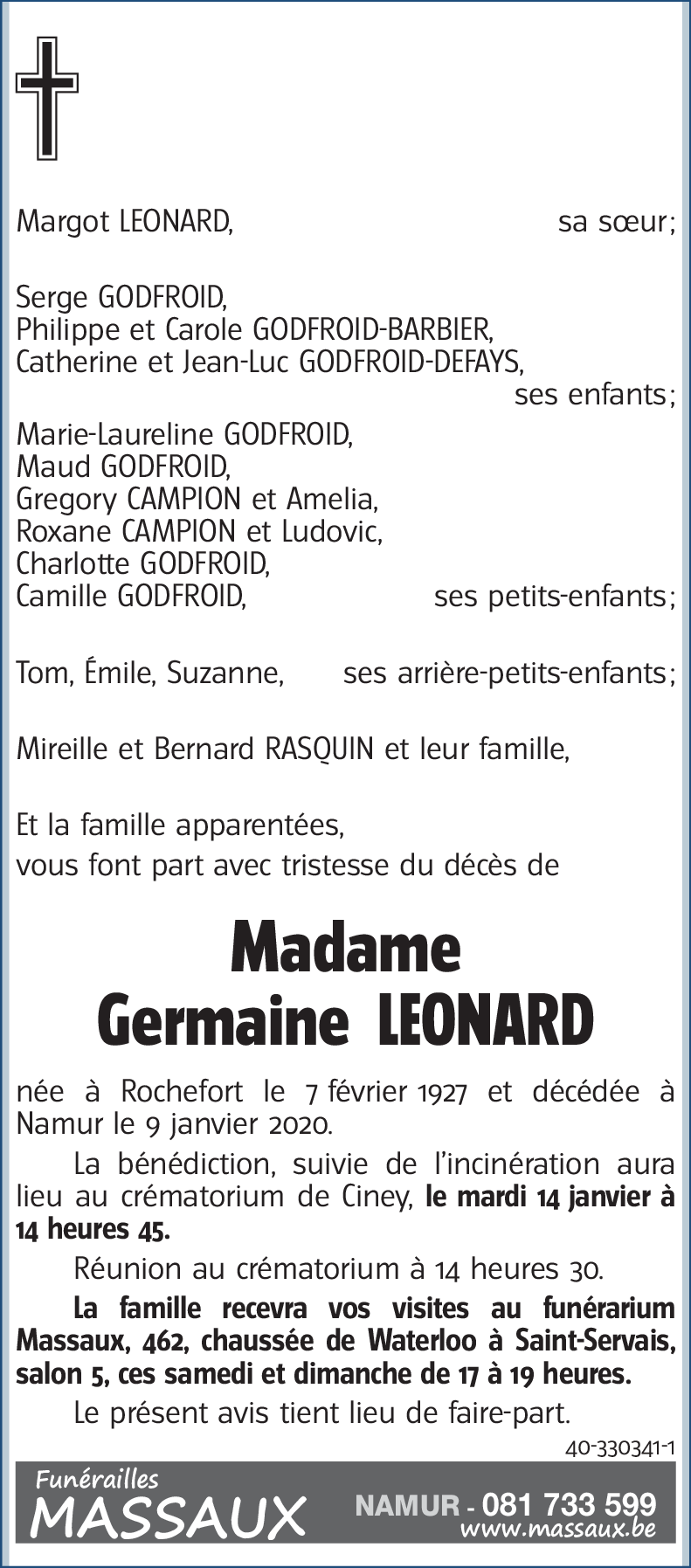 Germaine LEONARD